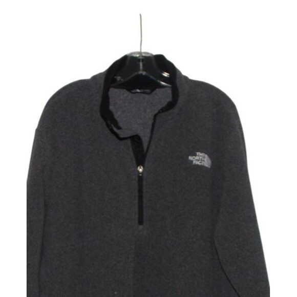 The North Face Men’s Large 1/4 Quarter Zip Pullover Gray Fleece Sweatshirt - Picture 4 of 8